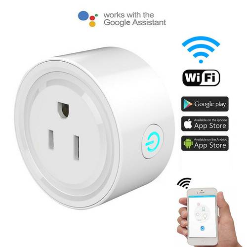 Smart Wifi Power Plug with Surge Protector Voice Control Smart Home Wifi Wireless Socket Outlet Work with Alexa Google Home Tuya