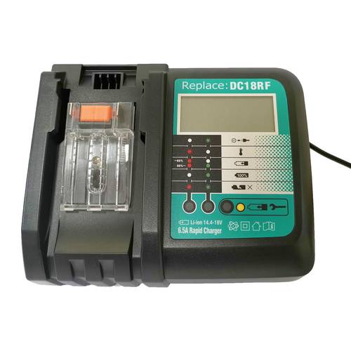 For Makita Battery Charger 6A 14V 18V For Makita BL1415 1420 1830 1840 1850 1860 Power Tool LCD Screen with Cooling Fan