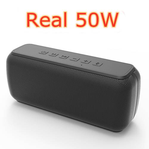 X7 50W High Power Waterproof Outdoor Portable Bluetooth Speaker TWS Stereo Subwoofer Column Music Center Soundbar caixa de som