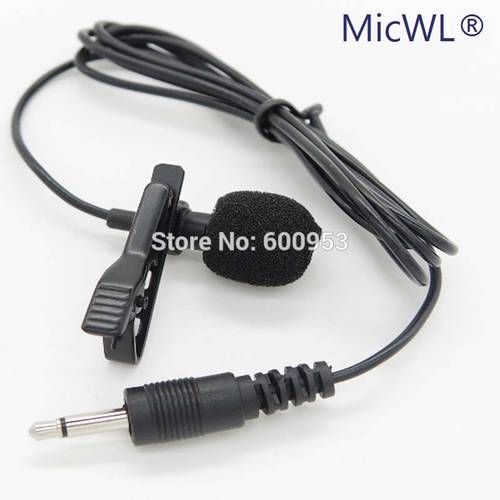 High Quality Lapel Lavalier Condenser Microphone for PC Laptop Camera 3.5mm Jack with foam clip