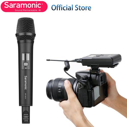 Saramonic UwMic15 Professional UHF 16-Channel Wireless Lavalier Microphone for PC Mobile Nikon Canon DSLR Youtube Recording