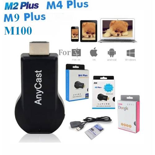 50Set Anycast M9 plus M2 M4 M12 Plus M100 ezcast miracast Air Play hdmi 1080p 4K TV stick wifi Display Receiver dongle RK3036