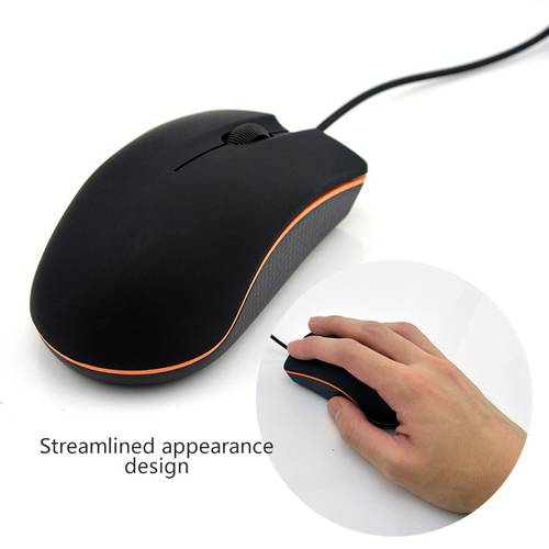 1200 DPI non-slip high sensitivity mouse light and portable business office home notebook computer USB wired mouse