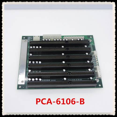 New IPC 6*ISA PCA-6106-B PCA-6106 ISA Bus Slot Industrial passive backplane Half-size CPU Card Supports ATX/AT power interface