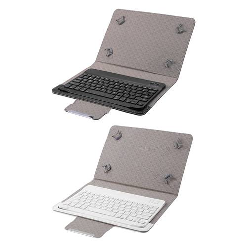 Multi-functional Practical Classic Bluetooth-compatible Keyboard for iOS Windows Android PU Leather Case for 9 10 inch Tablet
