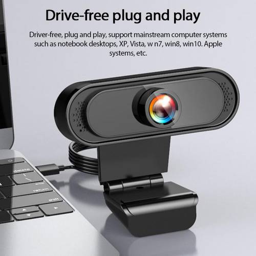 USB Genuine HD 1080P Webcam Camera Digital Web Cam with Micphone For Laptop Desktop PC Tablet Rotatable Camera