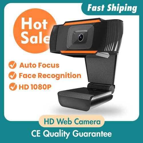 Newly Webcam 1080P Full HD Web Camera Built-in Microphone 30° Rotatable USB Plug Web Cam For PC Computer