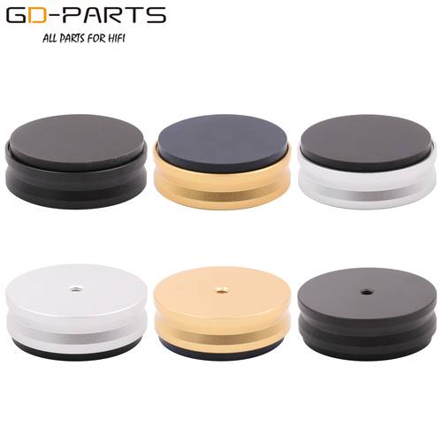 44*15mm Machined Solid Aluminum Isolation Feet Stand Pad Damper Cone Floor Base For Hifi Audio AMP Speaker Turntable Computer