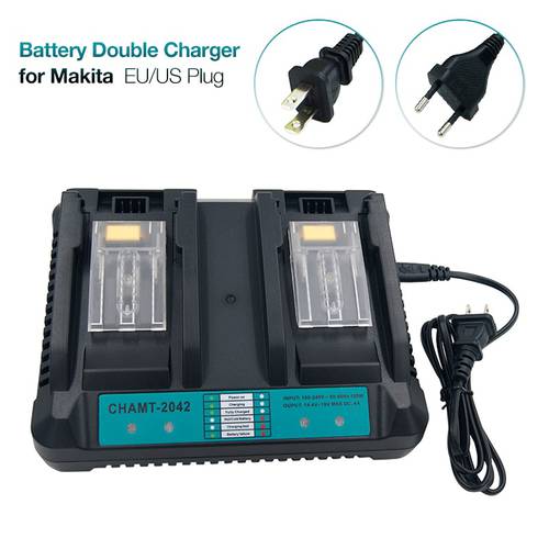 Double Charger 4A Replacement Li-ion Power Tools Charger for Makita 14.4V 18V Battery BL1430 BL1440 BL1840 BL1830 BL1850 BL1860