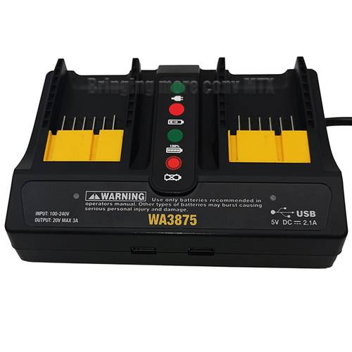 Hight quality Fast Charger For Worx WA3520 WA3525 W3575 WA3578 20V 18v Li-ion battery 3A charger For Worx WA3742 WA3875 EU Plug
