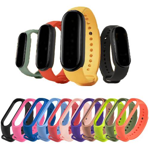 Bracelet for Xiaomi Mi Band 5 Sport Strap watch Soft Silicone wrist strap For xiaomi mi band 5 bracelet Miband 5 Wrist Strap