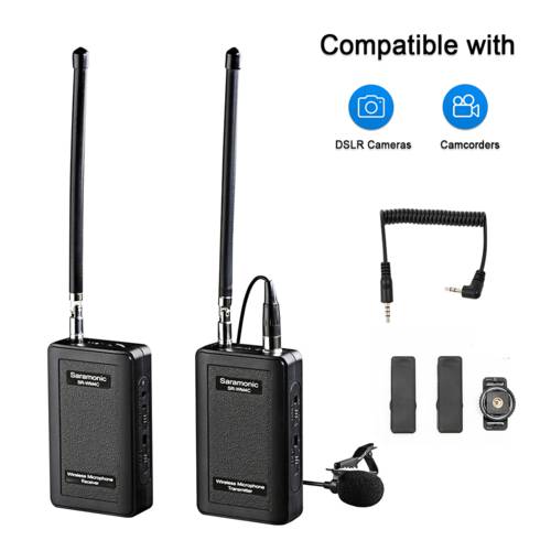 Saramonic WM4C/WM4CA/WM4CB Camera Wireless Lavalier Microphone System Transmitters and Receivers for DSLR Camera &Camcorder