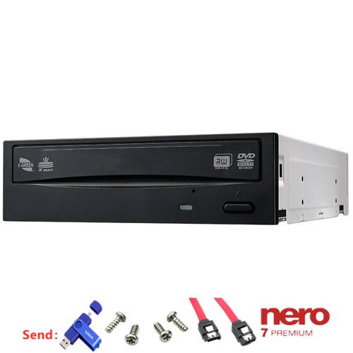 Universal for Asus DRW-2014L1T built-in SATA 24x DVD and CD rewriter drive black is suitable for desktop computer exempt drive