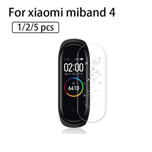 Clear Screen Soft Film For Xiaomi Miband 4 Protective Film For Xiomi Mi Band 4 Smart Watch Smartband Screen Protector Full Cover