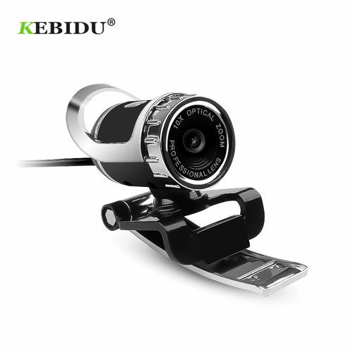 KEBIDU High Quality 360 Degrees USB 12M HD Camera Web Cam Clip-on Digital Video Webcamera with MIC for Computer PC Laptop