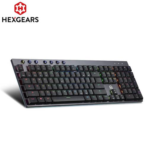 HEXGEARS GK70 Full RGB Gaming Mechanical Keyboard Kailh CHOC Switch Bluetooth Portable Wireless/Wired Keyboard Up to 4 Devices