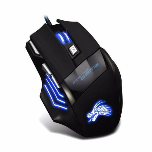 5500DPI LED Optical USB Wired Gaming Mouse 7 Buttons Gamer Computer Mice Ultra-precise Scroll Wheel Mouse For Home Office