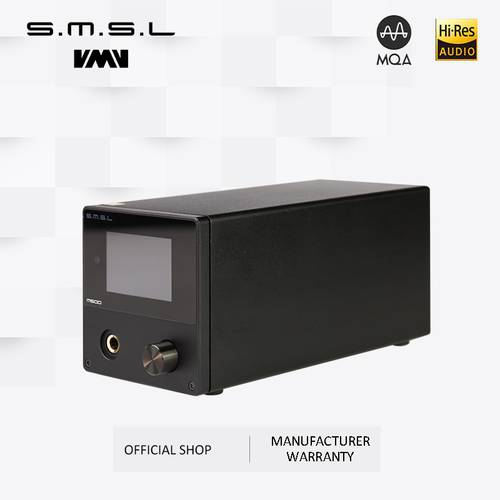 SMSL M500 Audio Amplifier &Audio XMOS XU-216 Supports MQA D/A chip ES9038PRO Supports DoP&Native DSD 32bit/768kHz DSD512 Black