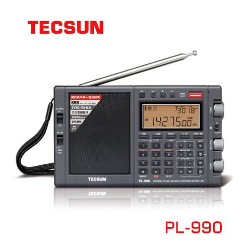 Tecsun pl-990 portable all-band single sideband radio music player