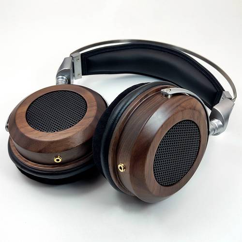 HiFI 50mm Headphone Over Ear Headset With 3.5mm Audio Cable 16ohm Speaker Unit Open-Back Zinc alloy Wooden Good Quality On Sale