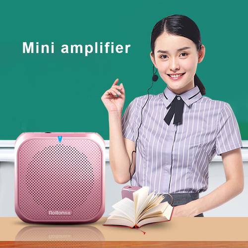 Mini Audio Speaker Voice Amplifier Megaphone Booster With Wired Microphone Loudspeaker Speaker MP3 Teacher Training Megaphone