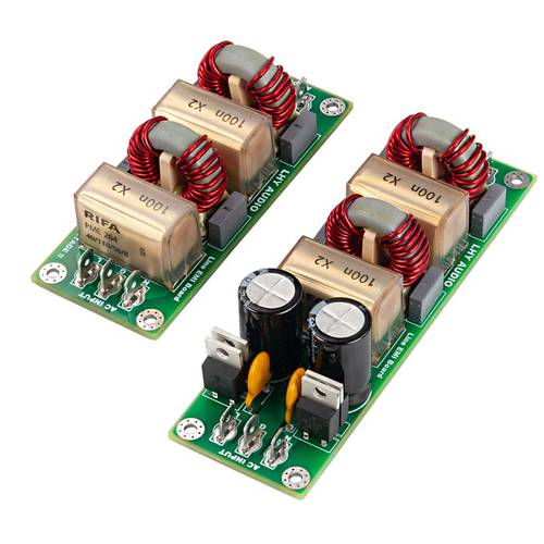 Fever grade AC EMI filter board HiFi audio mains power purifier Class 2 high current filter circuit