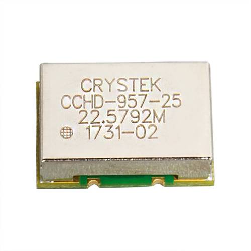 CRYSTEK CCHD-957 ultra-low phase noise crystal oscillator femtosecond clock 22.5792 24.5760 100MHz