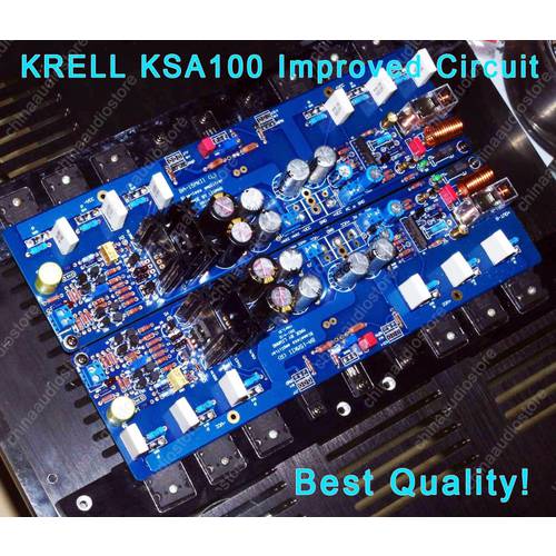 KRELL KSA100 Improved BA15MKII Power Amplifier DIY Kit For DIY Audio Amplifier W/ Speaker Protection,3 Pairs Output Transistor