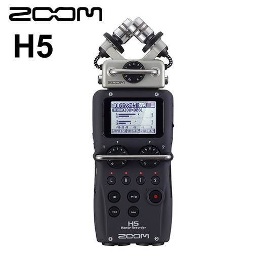Original ZOOM H5 Professional Handheld Digital Recorder Four-Track Portable Recorder Stereo Recrod Microphone Pen