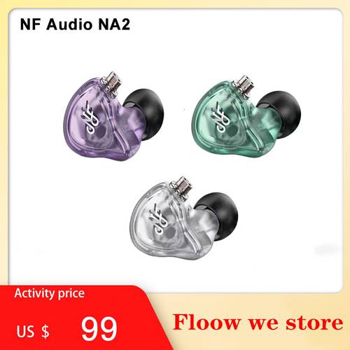NF Audio NA2 Dual Cavity Dynamic In ear Monitor Earphone Hifi Music Audiophile Musician IEMs Earbuds 2 Pin 0.78mm Cable