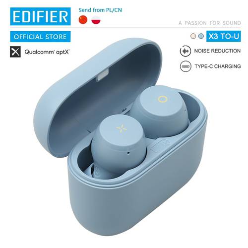 EDIFIER X3 TO-U TWS Wireless Bluetooth Earphone bluetooth 5.0 voice assistant touch control Qualcomm aptX gift present