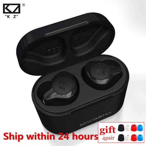 KZ S2 1BA 1DD TWS Wireless Bluetooth 5.0 Earphones AAC Touch Control Earphones Hybrid Earbuds Headset Noise Sport\E10 Z3 Z1 S1