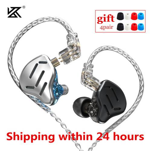 NEW KZ ZAX 7BA 1DD Hybrid Unit In Ear Earphones 8 Driver HIFI Headset DJ Monitor Earphone Earbuds KZ ZSX AS16 CCA CA16 BA8 DM7