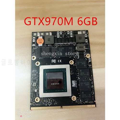 GTX970M N16E-GT-A1 Video Graphics Card For Laptop Clevo P375SM P170EM P150EM P157SM P151SM P150SM P170SM MSI GT60 GT70 GT780