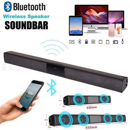 Wireless Bluetooth Soundbar Stereo Speakers Hifi Home Theater TV Sound Bar Surround Sound System AUX TF FM Radio Column