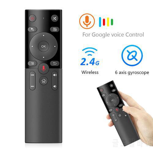 H17 2.4G Wireless Gyro Mic IR Learning Voice Remote Control for For Android TV BOX ship