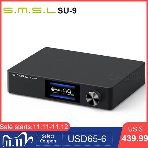 SMSL SU-9 MQA Full Decoder ES9038Pro DAC 2nd Gen XMOS DSD512 PCM768kHz/32Bit Bluetooth 5.0 UAT LDAC USB Balanced Decoder