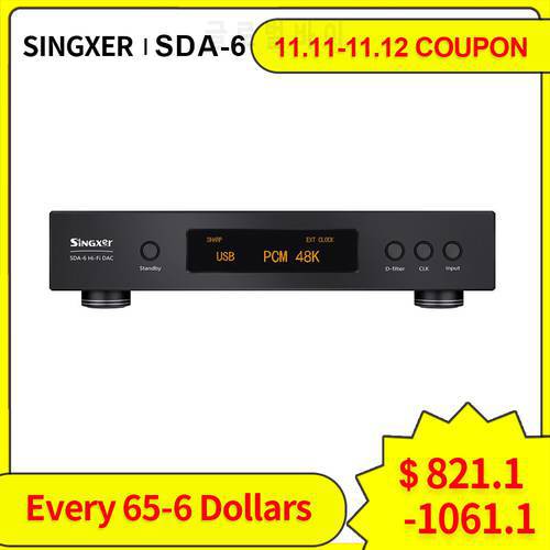 Singxer SDA-6 Decoder DSD512 AK4499 NOS Native Direct Solution DAC