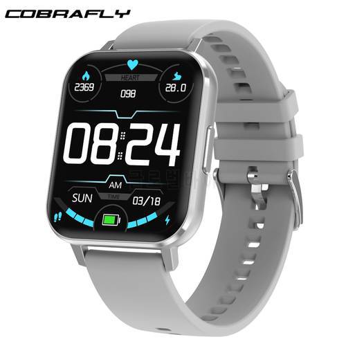 COBRAFLY 1.78 inch Full Touch Screen DTX Smartwatch Men IP68 Waterproof Sports Smart Watch Heart Rate Monitor Fitness Tracker