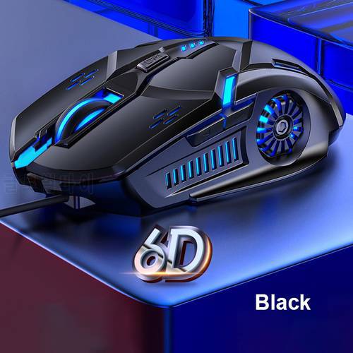 Gaming Mouse Wired Mouse 6D 4-Speed DPI RGB Gaming Mouse For PUBG Computer Laptop 7 Color Breathing Backlight Mouse Gaming Mice