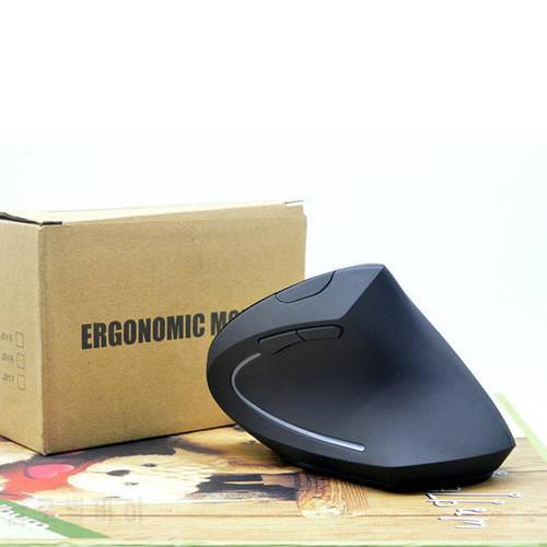Wireless Mouse 800 1200 1600DPI Ergonomic Optical Professional Gaming Mouse LED Light Wrist Healing Vertical Gamer Mice Dropship