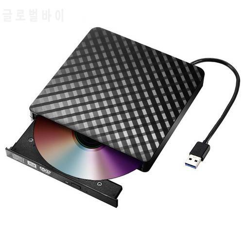 New TPU Diamond Design USB 3.0 external DVD Burner Laptop External CD Drives Compatible for Windows Mac OS
