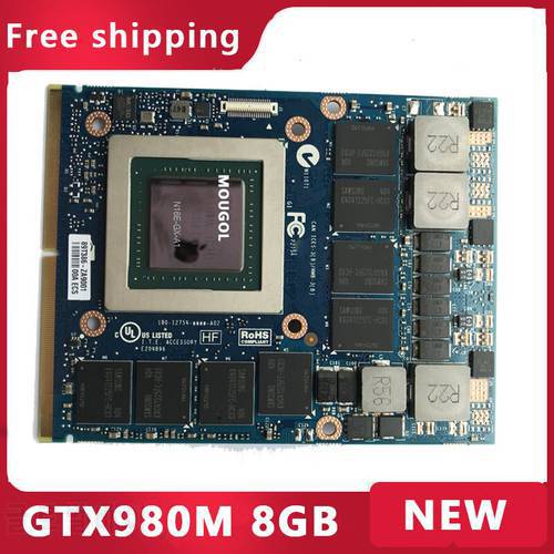 NEW GTX980M Video Vga Graphic Card for Laptop MSI GT60 GT70 GT72 HP 8760W Clevo P150HM P150EM P170EM DELL M18X M17X Test 100%