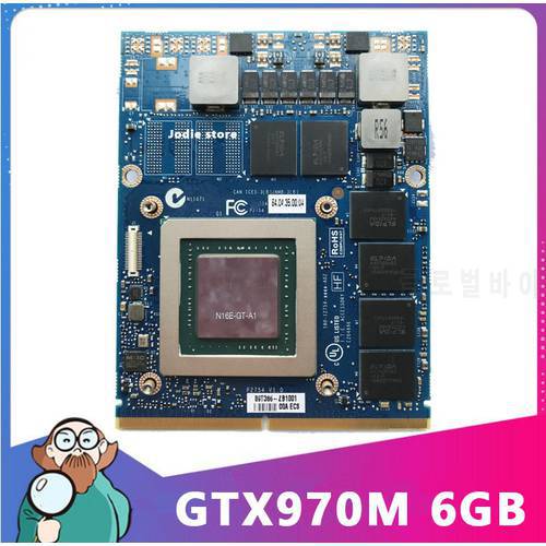 Original GTX 970M GTX970M N16E-GT-A1 Video Graphics Card For Laptop HP 8770W 8760W Clevo P375SM P170EM P170HM P170SM P177SM