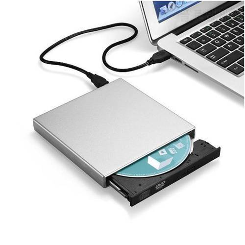 Portable USB 2.0 Slim External Optical DVD RW CD Writer Drive Burner Card Reader Player Optical Drives For Laptop PC Windows