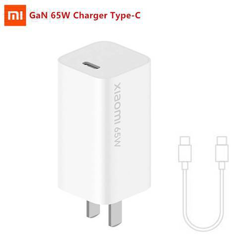 Xiaomi GaN Charger 65W 1A1C With 5A Type-c Charging Cable For xiaomi Smartphones notebook Dual Port fast charger