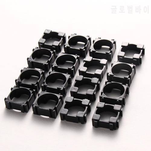 100pcs 18650 Battery Safety Anti Vibration Holder Cylindrical Bracket 22x22mm Li-ion Cell Storage Lithium Battery Support Stand