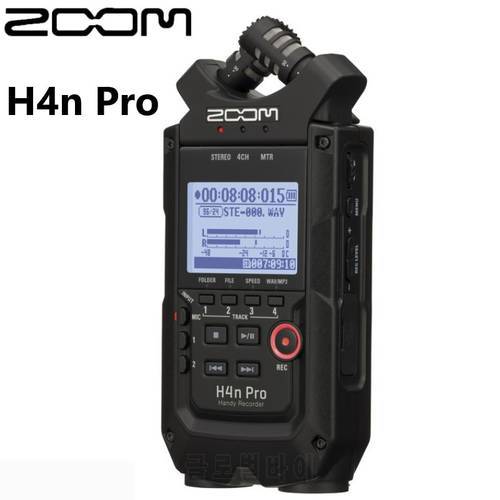 2020 New ZOOM H4n pro Black four track audio handy recorder recording pen with X/Y stereo microphone, for music/film/Interview