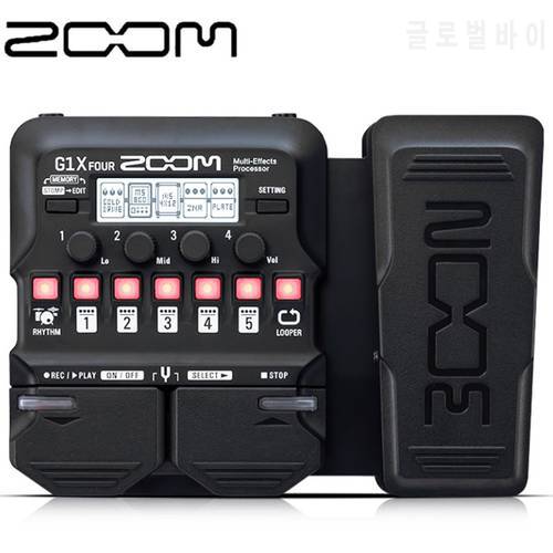 ZOOM G1X Four Electric Guitar Multi Effect Processor Guitar Effectors Audio Musical Instruments Accessory G1 FOUR