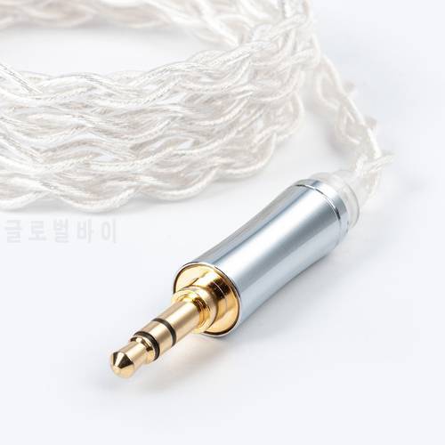 TRI Through 4 Core High Purity 5N Single Crystal Copper Silver with 2Pin/QDC/MMCX/TFZ Connector for KZ ZSX ASX BLON BL-03 BL-01
